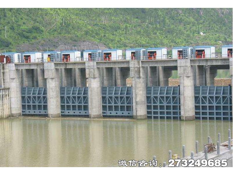 青田县拦水大坝闸门